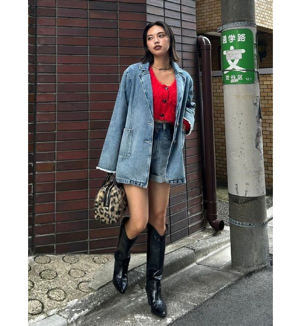 EVRIS「オーバーサイズデニムジャケット【セットアップ着用可能】」|デニムジャケット|