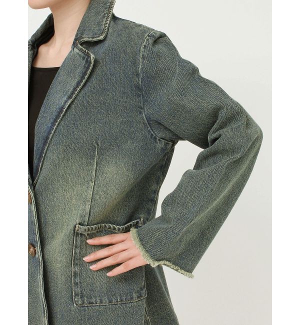 EVRIS「オーバーサイズデニムジャケット【セットアップ着用可能】」|デニムジャケット|