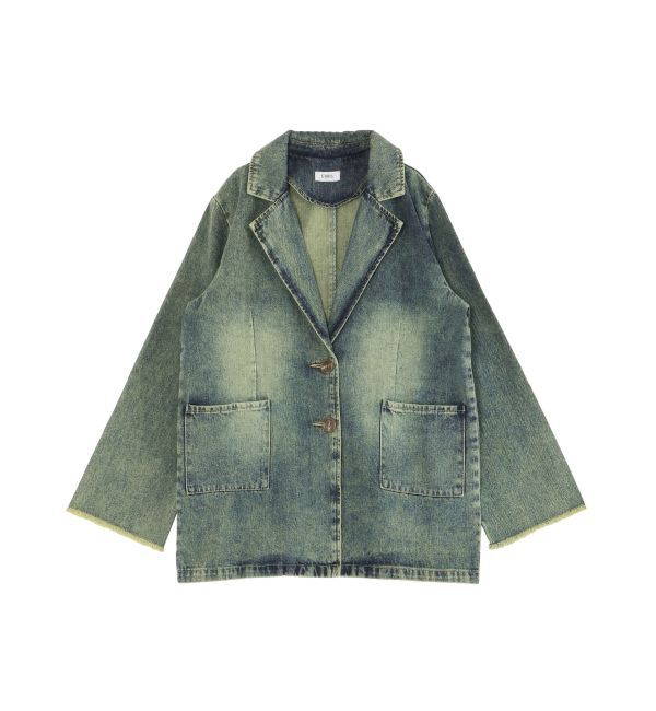 EVRIS「オーバーサイズデニムジャケット【セットアップ着用可能】」|デニムジャケット|