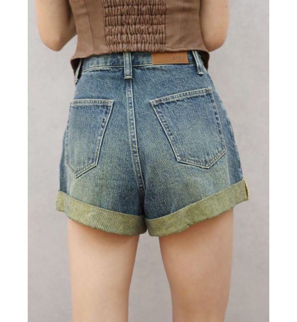 EVRIS「ロールアップデニムショートパンツ【セットアップ着用可能】」|デニム|