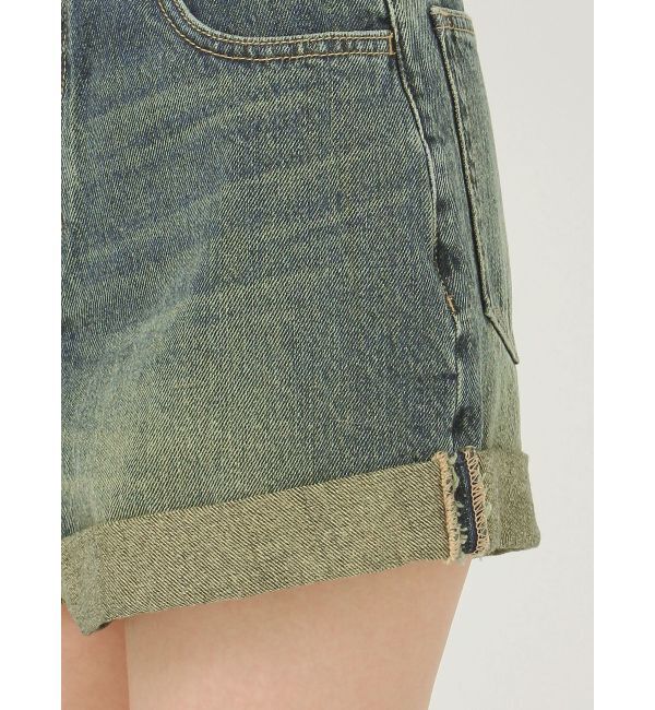 EVRIS「ロールアップデニムショートパンツ【セットアップ着用可能】」|デニム|