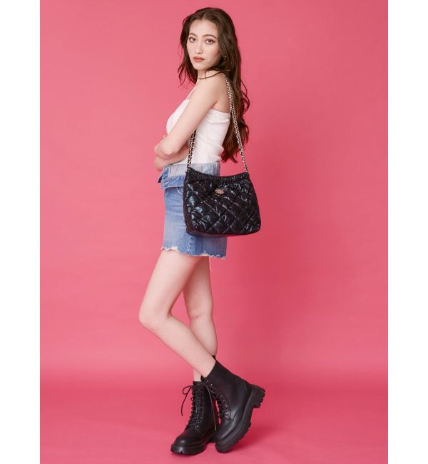 EVRIS「ウエストフラップデニムショートパンツ」|デニム|