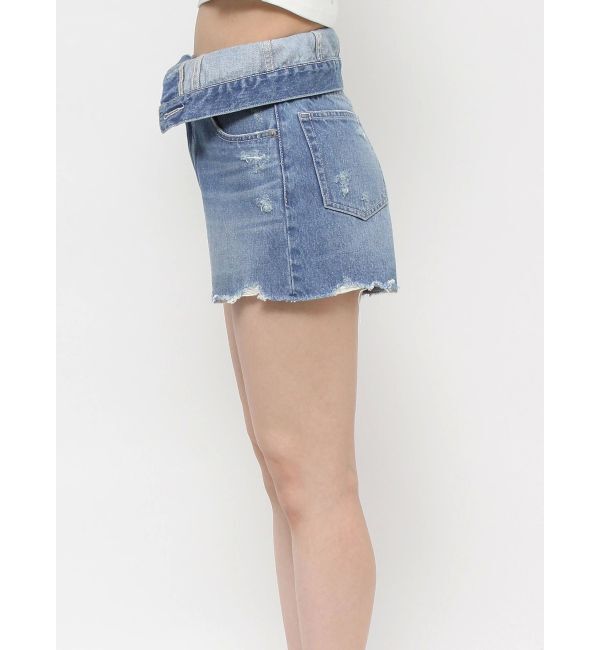 EVRIS「ウエストフラップデニムショートパンツ」|デニム|