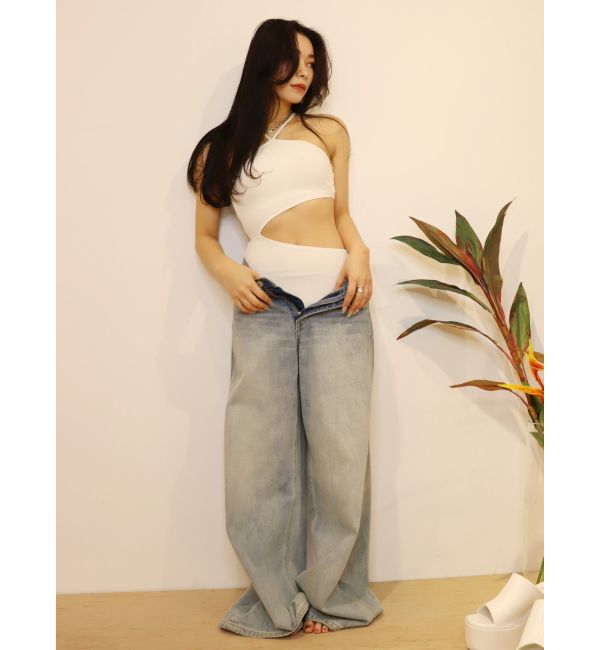 EVRIS「カットアウト One Piece Swimwear」|コンビネゾン|