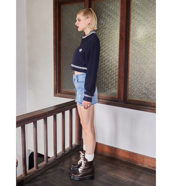 EVRIS「ワイドストリングインソールミドルブーツ」|ショートブーツ|