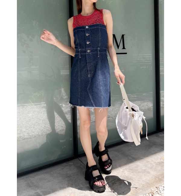 EVRIS「デニムジャンスカ」|ジャンパースカート|