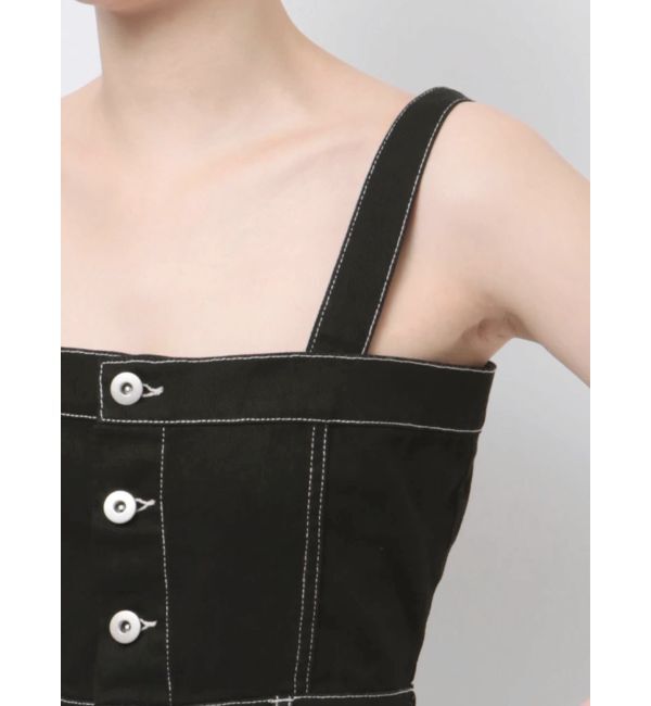 EVRIS「デニムジャンスカ」|ジャンパースカート|