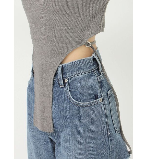 EVRIS「バックストラップリブトップス」|Tシャツ・カットソー|