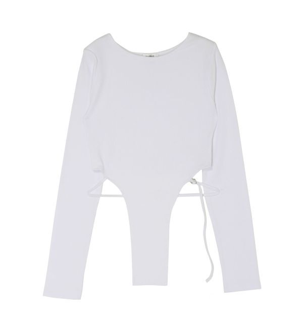 EVRIS「バックストラップリブトップス」|Tシャツ・カットソー|