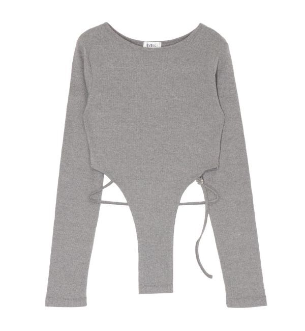 EVRIS「バックストラップリブトップス」|Tシャツ・カットソー|