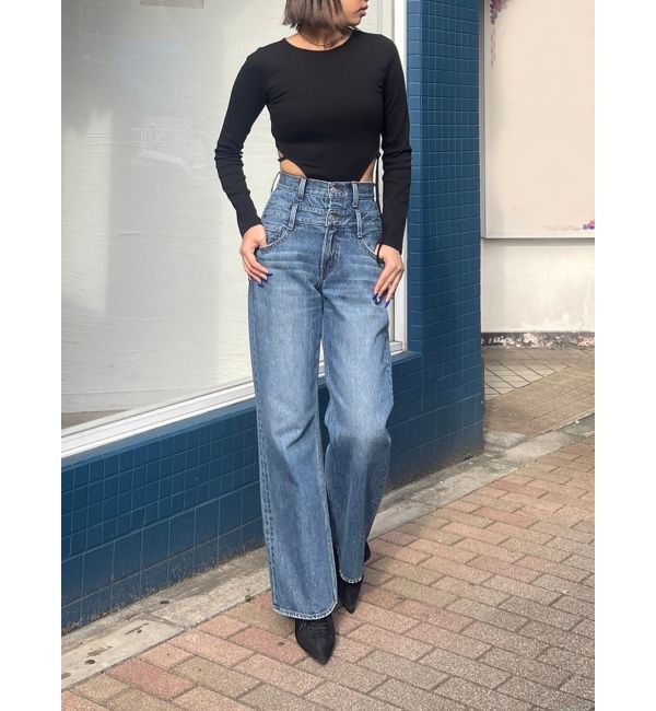 EVRIS「バックストラップリブトップス」|Tシャツ・カットソー|