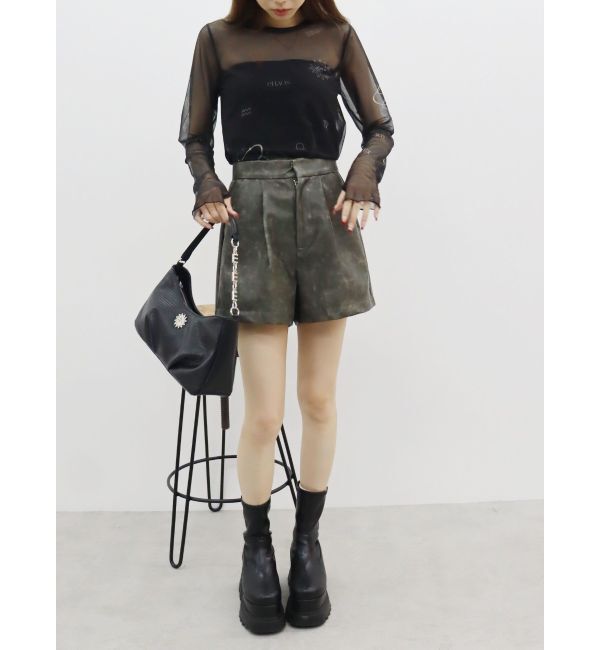 EVRIS「フェイクレザーショートパンツ」|その他|