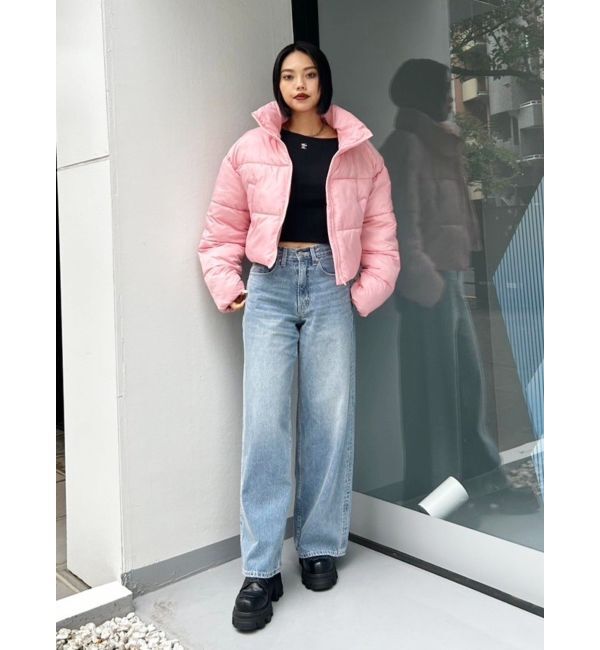 EVRIS「バックロゴワイドデニムパンツ」|デニム|