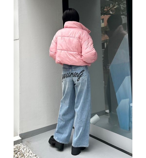 EVRIS「バックロゴワイドデニムパンツ」|デニム|