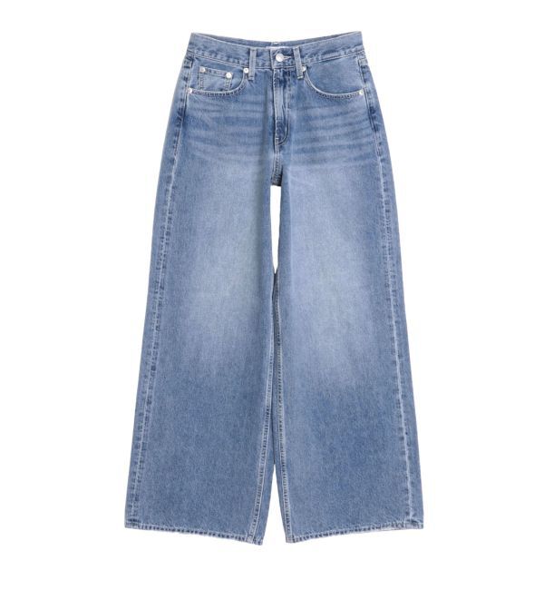EVRIS「バックロゴワイドデニムパンツ」|デニム|