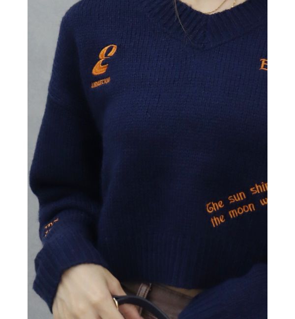 EVRIS「Embroideryニットトップス」|ニット・セーター|