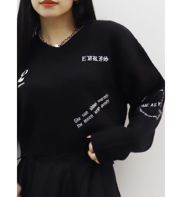 EVRIS「Embroideryニットトップス」|ニット・セーター|