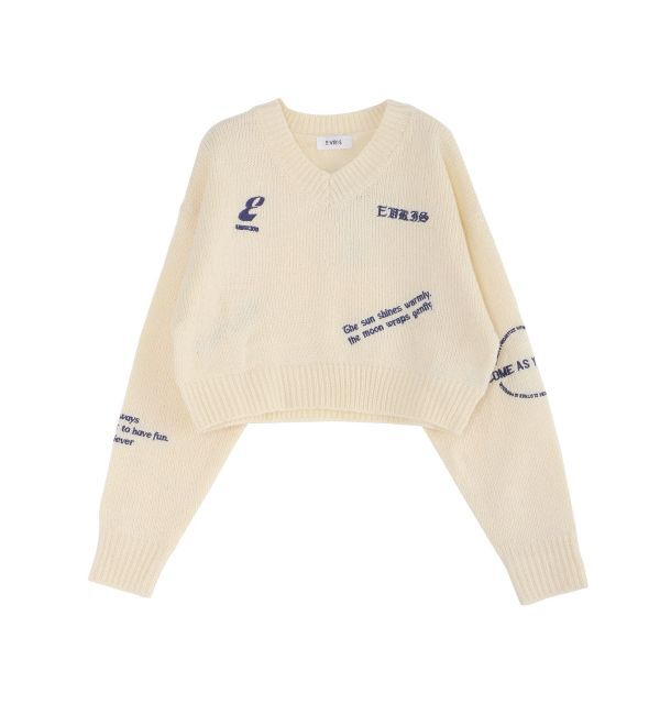 EVRIS「Embroideryニットトップス」|ニット・セーター|