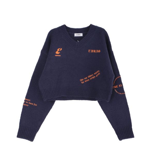 EVRIS「Embroideryニットトップス」|ニット・セーター|