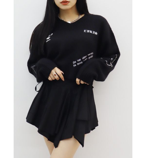 EVRIS「Embroideryニットトップス」|ニット・セーター|