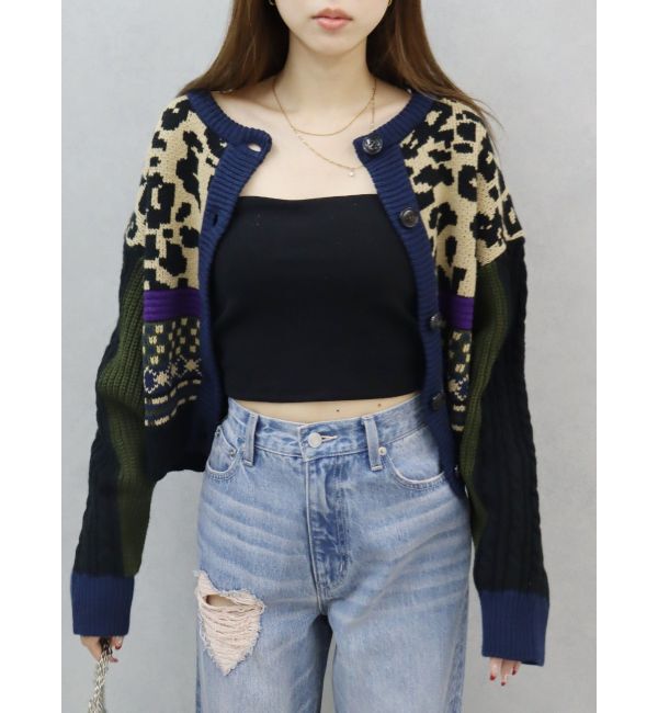 EVRIS「2WAYマルチパターンニットトップス」|ニット・セーター|