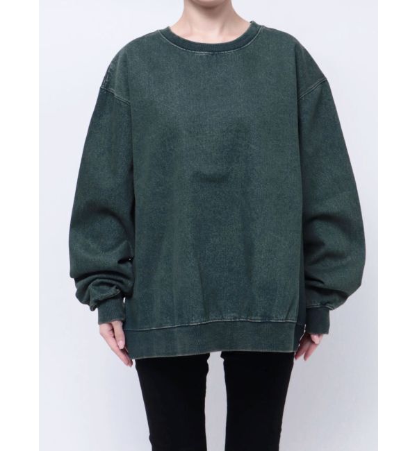 EVRIS「HEART PRINT DENIMトップス」|スウェット・ジャージ|