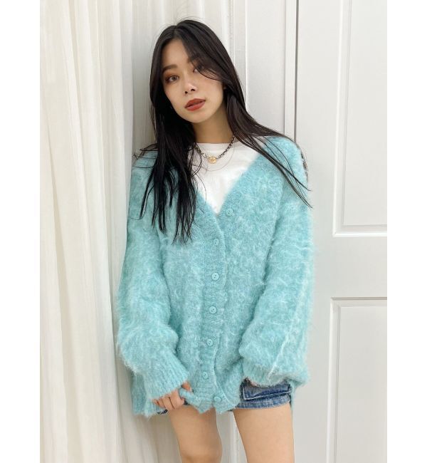 EVRIS「【WEB限定】ソフトシャギーニットカーディガン」|カーディガン|