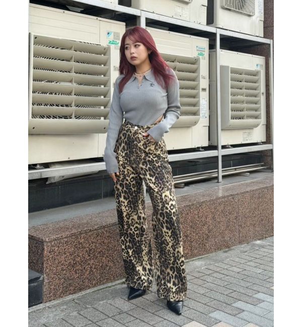 EVRIS「ロゴリブニットボディースーツ」|ニット・セーター|