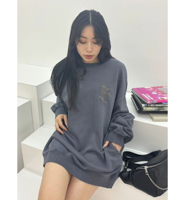 EVRIS「Eロゴピグメントオーバーサイズスウェット」|スウェット・ジャージ|