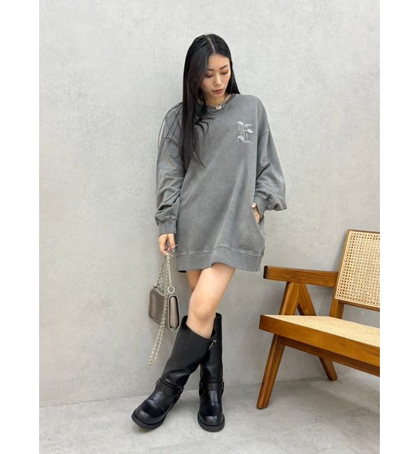 EVRIS「Eロゴピグメントオーバーサイズスウェット」|スウェット・ジャージ|