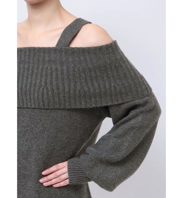 EVRIS「オフショルニットワンピース」|ワンピース|