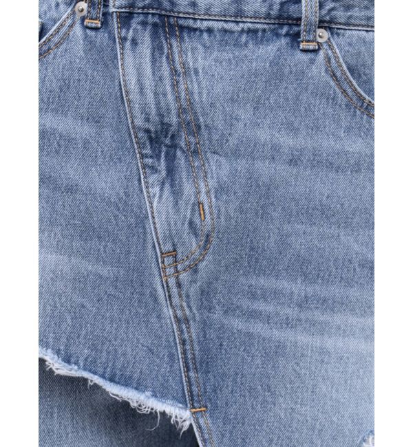 EVRIS「ラップデザインフレアデニムパンツ」|デニム|