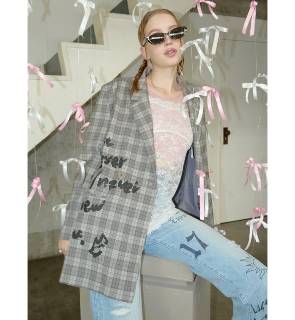 EVRIS「オリジナルグラフィックデニムパンツ」|デニム|