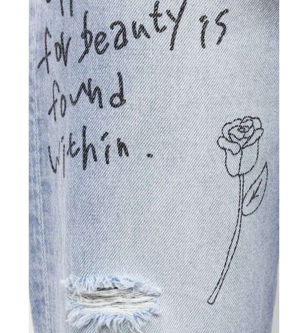 EVRIS「オリジナルグラフィックデニムパンツ」|デニム|