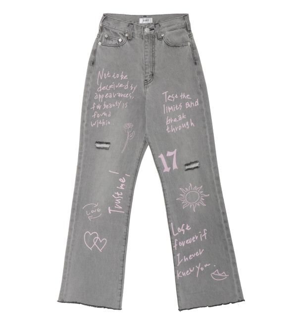 EVRIS「オリジナルグラフィックデニムパンツ」|デニム|