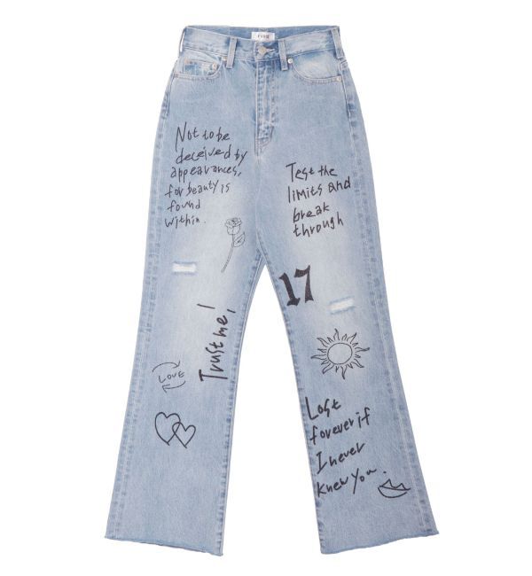 EVRIS「オリジナルグラフィックデニムパンツ」|デニム|