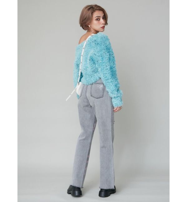 EVRIS「オリジナルグラフィックデニムパンツ」|デニム|