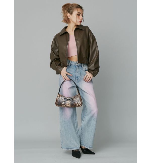 EVRIS「オープンアームリボンニットトップス」|ニット・セーター|