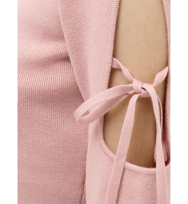 EVRIS「オープンアームリボンニットトップス」|ニット・セーター|