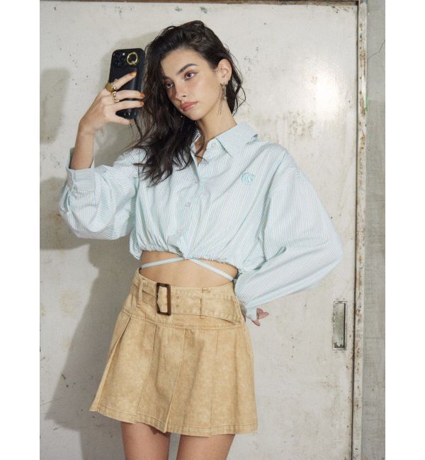 EVRIS「チェーンコンビアシンメトリーピアス」|ピアス|