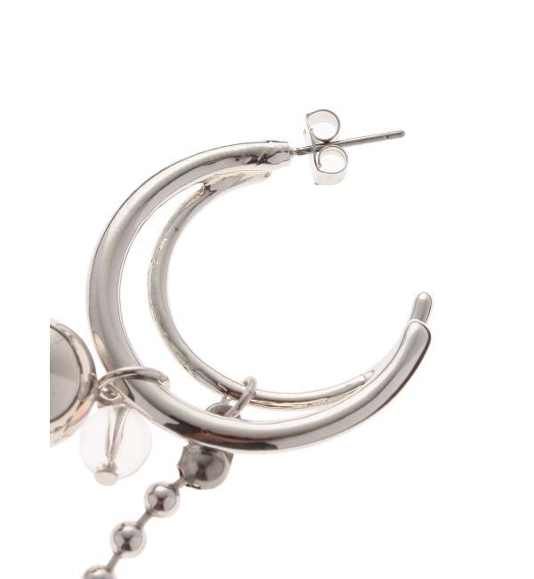 EVRIS「チェーンコンビアシンメトリーピアス」|ピアス|