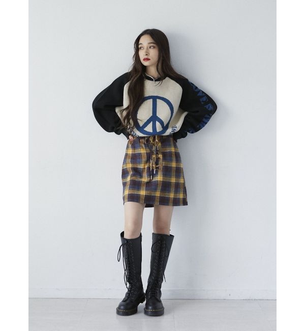 jouetie「レースアップボックスミニスカート」|スカート|