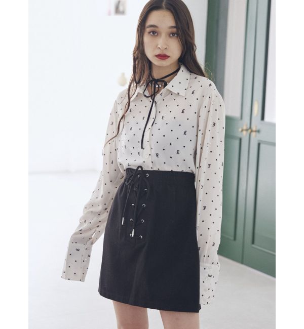 jouetie「レースアップボックスミニスカート」|スカート|