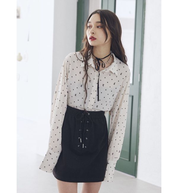 jouetie「レースアップボックスミニスカート」|スカート|