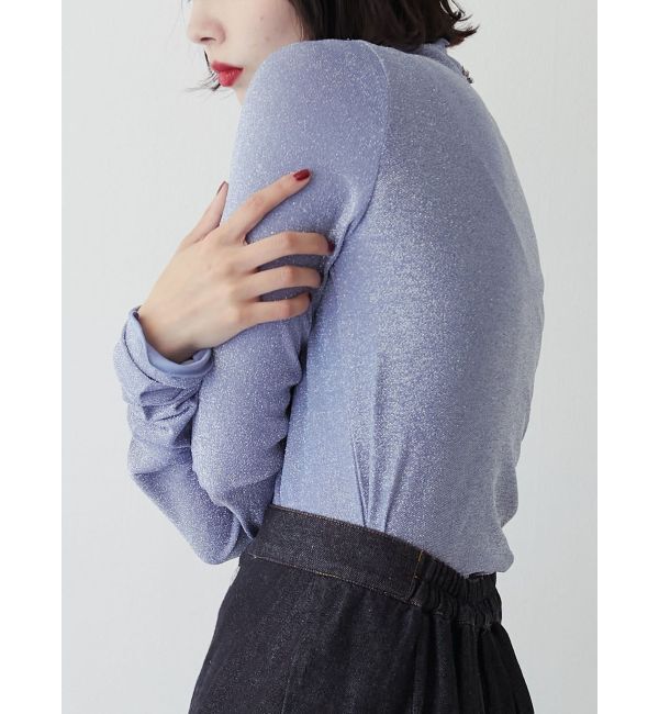 jouetie「ラメハイネックトップス」|Tシャツ・カットソー|
