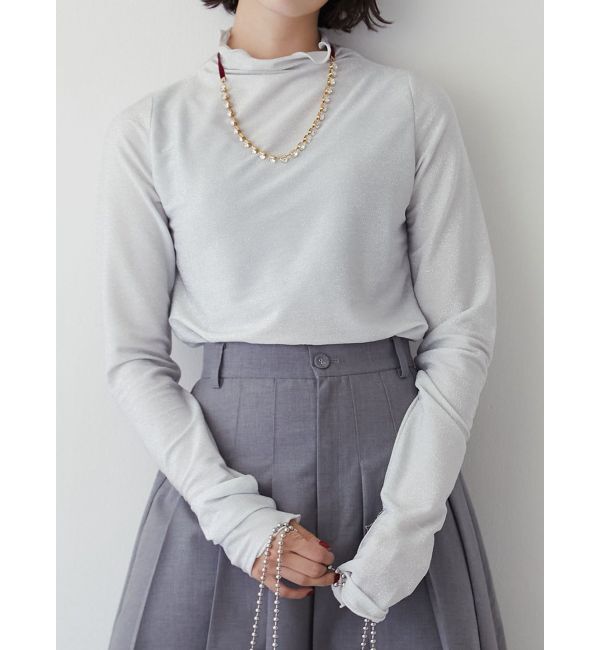 jouetie「ラメハイネックトップス」|Tシャツ・カットソー|