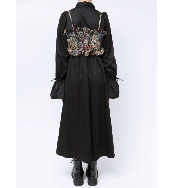 jouetie「ゴブランビスチェシャツワンピース」|ワンピース|