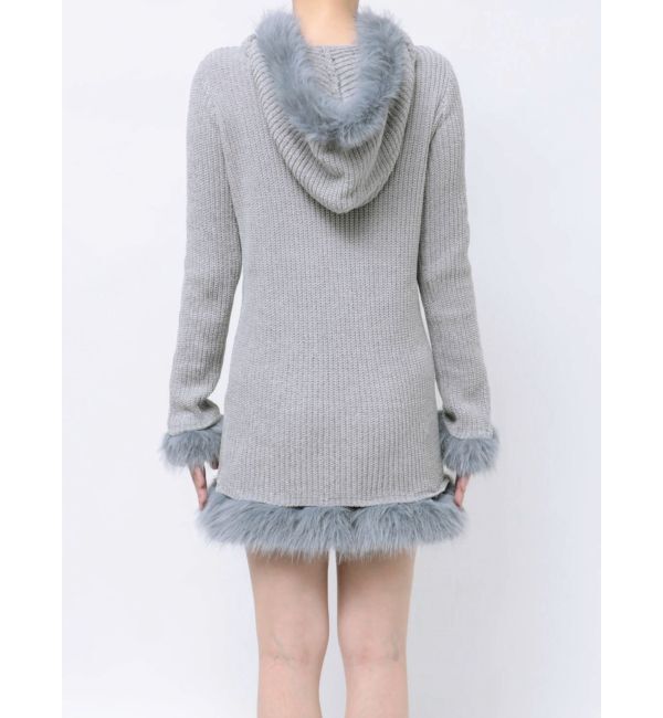 jouetie「ポイントファーモールニットワンピース」|ワンピース|