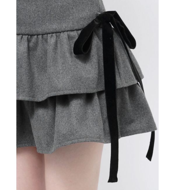 jouetie「BIGリボンティアードミニスカパン」|スカート|
