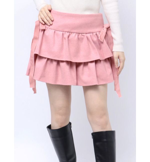 jouetie「BIGリボンティアードミニスカパン」|スカート|